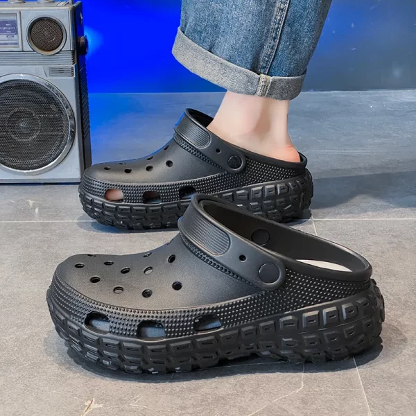 ニューファッションタイヤクロックスインバルククロックスメンズクロッグシューズカスタム-7