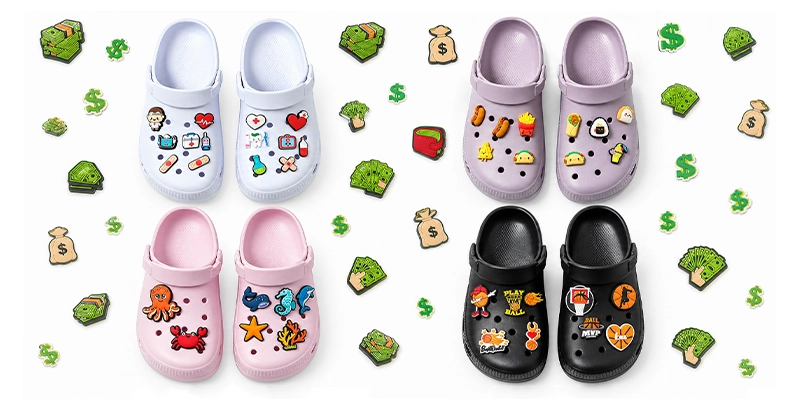 Custom Crocs Style Clog Branding: Logo, Full-Print or Charms?