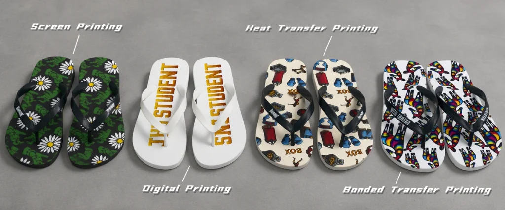 flip flop logo printing